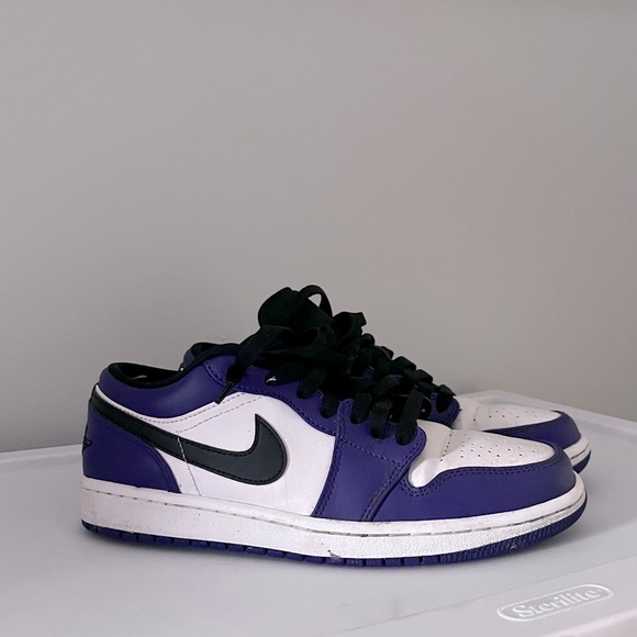 Jordan 1 Low Court Purple White - Picture 2 of 5